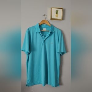 Polo Izod shirt men Size XL Color Blue Good Condition Short Sleeve Polyester